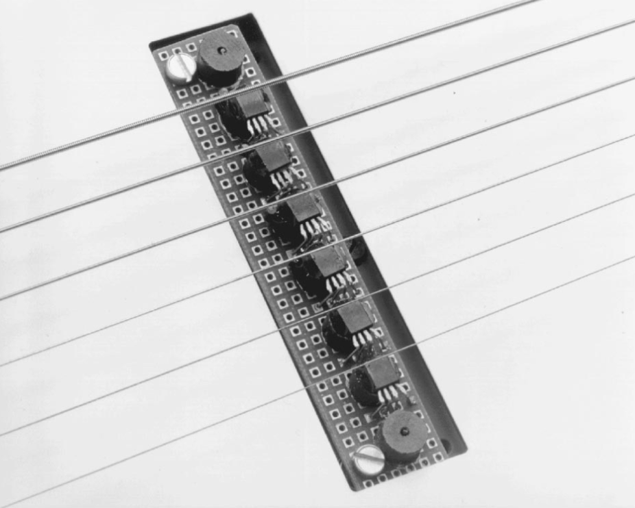 A Giant MagnetoResistive pickup prototype, from @@Lenssen2002
