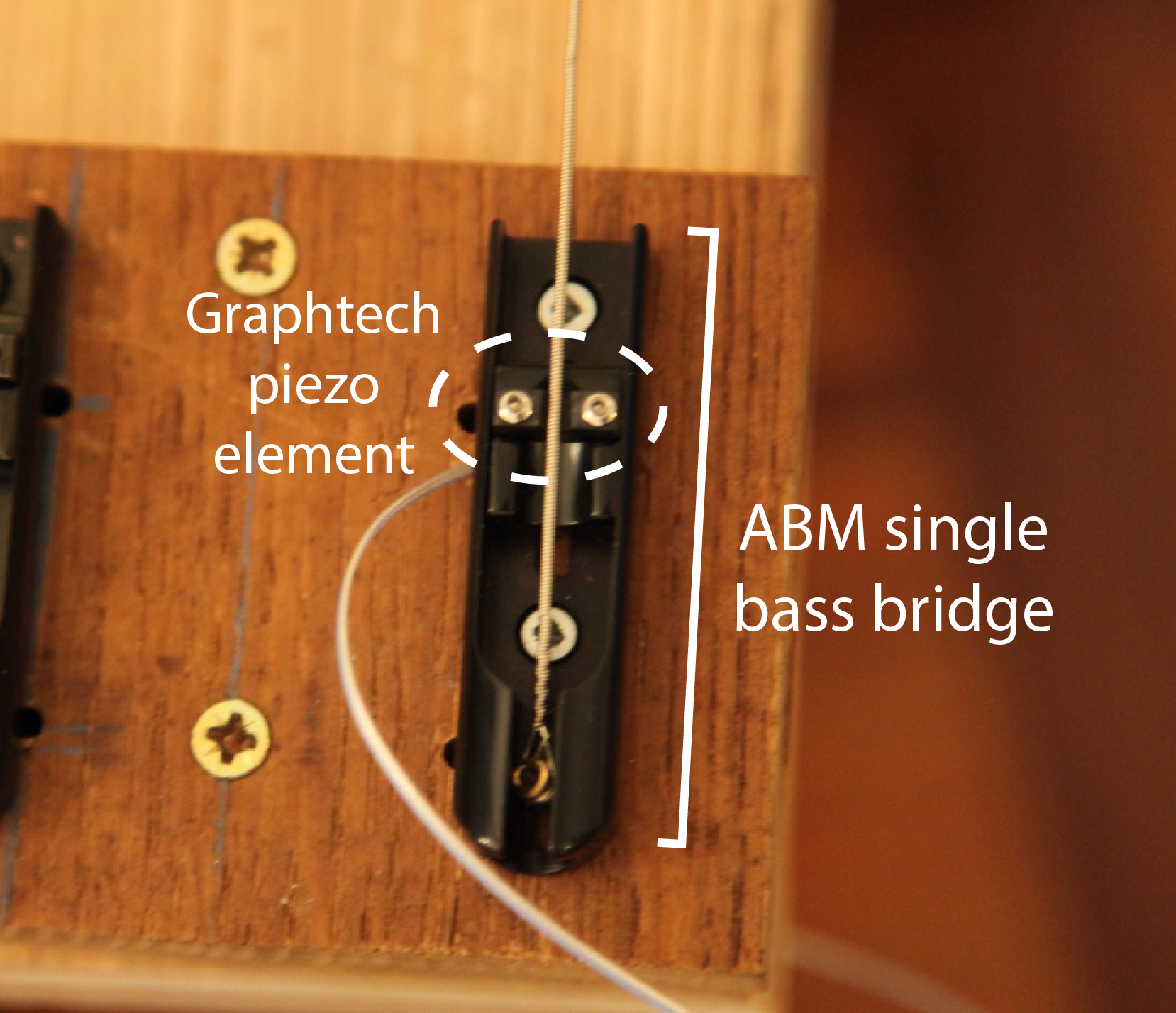 The selected piezo pickup